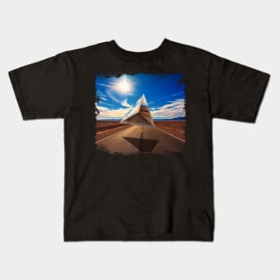 UFO in Desert Kids T-Shirt